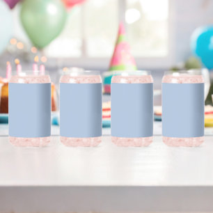Licht staal Blauw Solid Color Blikvorm Glas
