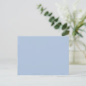 Licht staal Blauw Solid Color Briefkaart (Staand voorkant)