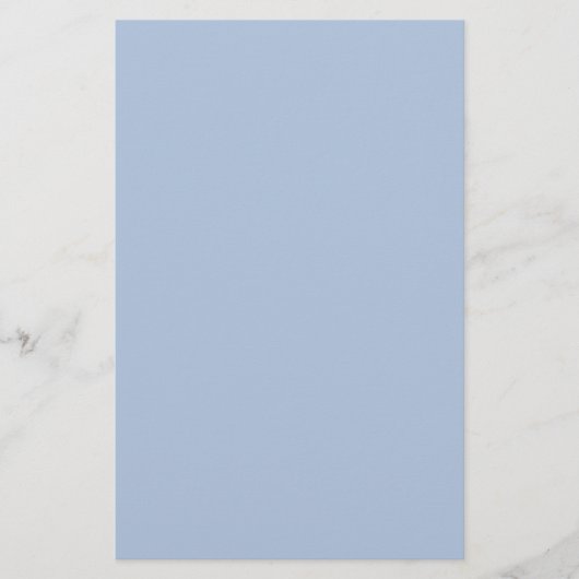 Licht staal Blauw Solid Color Briefpapier (Voorkant)