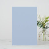 Licht staal Blauw Solid Color Briefpapier (Staand voorkant)