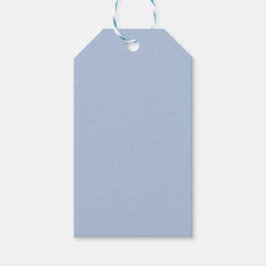 Licht staal Blauw Solid Color Cadeaulabel