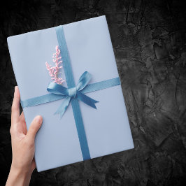 Licht staal Blauw Solid Color Cadeaupapier