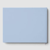 Licht staal Blauw Solid Color Gastenboek (Achterkant)