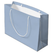 Licht staal Blauw Solid Color Groot Cadeauzakje (Achterkant Gekanteld)