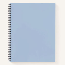 Licht staal Blauw Solid Color Notitieboek