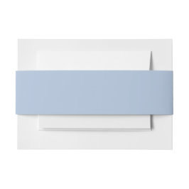 Licht staal Blauw Solid Color Uitnodigingen Wikkel
