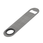 Licht staalgrijs klasse chic weefpatroon speed flessenopener (Achterkant Gekanteld)
