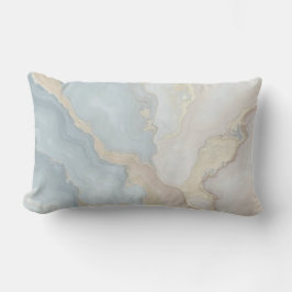 Licht Stofblauw Grijs Beige Crème Abstract Kussen