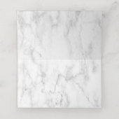 Licht Stoffig Blauw Bourgogne Bloemen Plaatskaartje (Binnenkant ongevouwen)