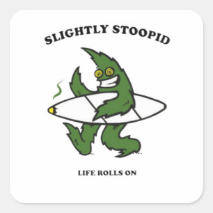 Licht stomp vierkante sticker