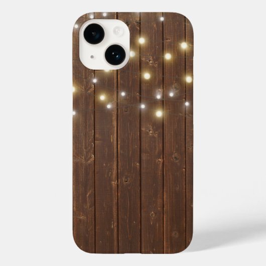 Licht String op eikenhout Case-Mate iPhone Case (Achterkant)