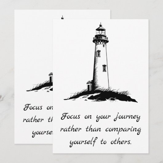 Licht sturen – Focus op je reis Kaart (Voorkant / Achterkant)