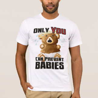 Licht T-shirt - U kunt alleen baby's voorkomen