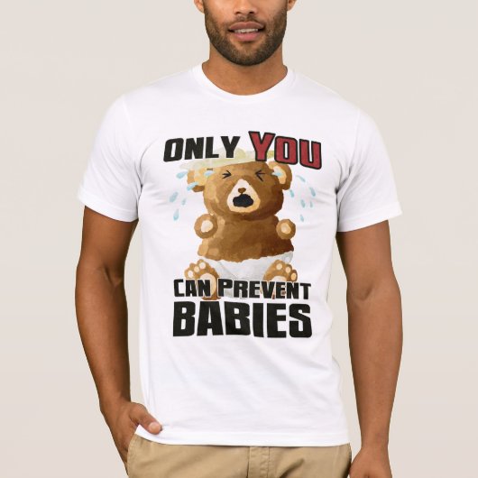 Licht T-shirt - U kunt alleen baby's voorkomen (Voorkant)