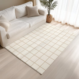 Licht Tane Beige Geruite Neutrale Minimalist