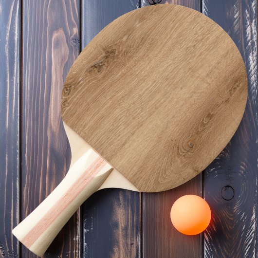 Licht Teakhout Tafeltennisbatje