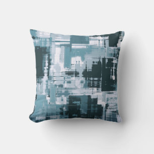 Licht Teal Blauw Groen Abstract Trendy Kussen