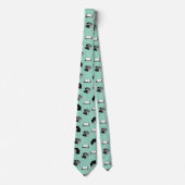Licht Teal Modern Boekerig Bibliophile Boek Patroo Stropdas (Voorkant)