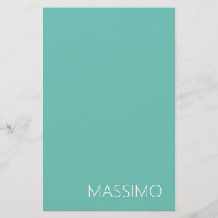 Licht Teal Trendy Moderne Minimalistische Chic Naa Briefpapier