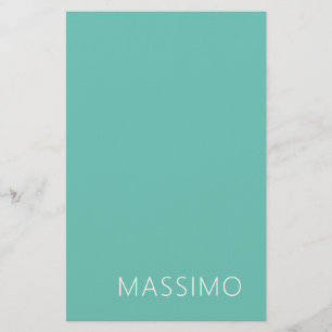 Licht Teal Trendy Moderne Minimalistische Chic Naa Briefpapier