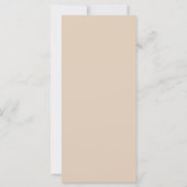 Licht Terracotta Herfst Bloemen Trouwmenu (Achterkant)