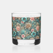 Licht Tropisch Elegantie Rocks Glas (Voorkant)