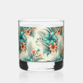 licht tropisch iriserend rotsglas whisky glas (Voorkant)