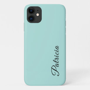 Licht Turquois Solid Color Minimalistische Elegant Case-Mate iPhone Case