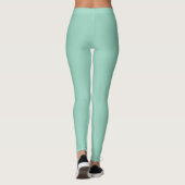 Licht turquoise effen kleur leggings (Achterkant)