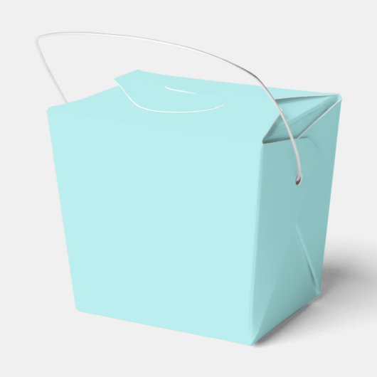 Licht turquoise Haal uit de voordeur Bedankdoosjes (Achterkant)