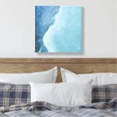 Licht turquoise ijs Abstracte kunst Canvas Afdruk (Insitu (Slaapkamer))