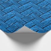 Licht Turquoise Lincoln Logs Wrapping Paper Cadeaupapier (Hoek)