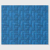 Licht Turquoise Lincoln Logs Wrapping Paper Cadeaupapier (Vlak)