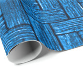 Licht Turquoise Lincoln Logs Wrapping Paper Cadeaupapier (Rol Hoek)