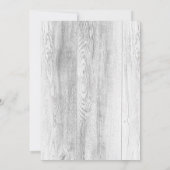 Licht Turquoise Mason Jar Wood bruiloft uitnodigin Kaart (Achterkant)