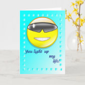 Licht u omhoog mijn leven kaart (Gele Bloem)