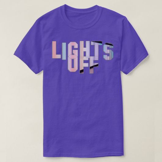 Licht uit 1 t-shirt (Design voorkant)