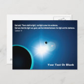 Licht uit duisternis - Genesis 1:4 Briefkaart (Voorkant / Achterkant)