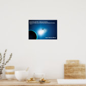Licht uit duisternis - Genesis 1:4 Poster (Keuken)
