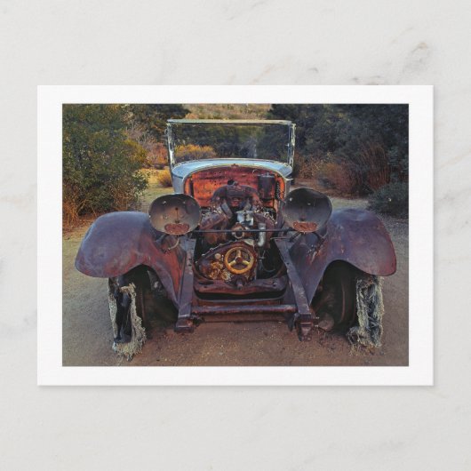 " Licht uit - vlak kop V-8 met voeding " Briefkaart (Voorkant)