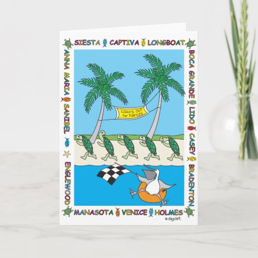 Licht uit voor draaibanken - Blanco Kaart (Voorkant)