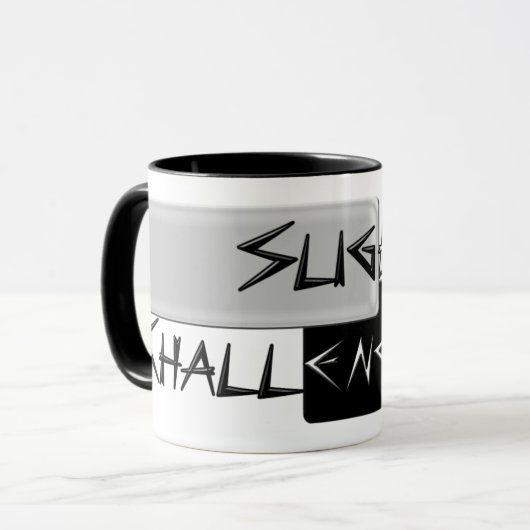 Licht uitgedaagde Mok (Voorkant links)