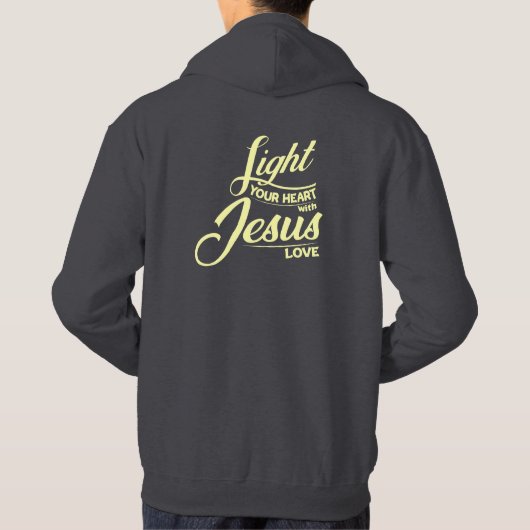 Licht uw hartenquote hoodie (Achterkant)