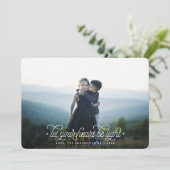 Licht | Vakantieknopkaart Feestdagenkaart (Staand voorkant)