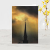 Licht van boven in sympathie kaart (Gele Bloem)