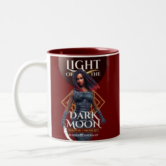Licht van de Donkere Moon Red Coffee en Tea Mok (Links)