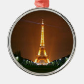 Licht van de Eiffeltoren Metalen Ornament (Voorkant)