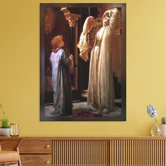 Licht van de Harem van Lord Frederic Leighton Canvas Afdruk (Insitu (Woonkamer))