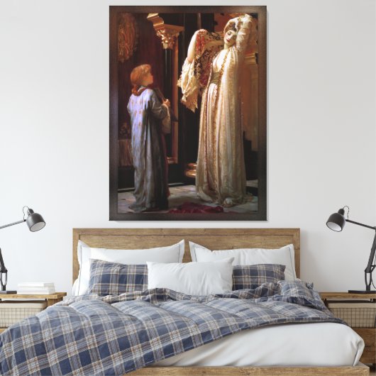 Licht van de Harem van Lord Frederic Leighton Canvas Afdruk (Insitu (Slaapkamer))