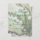 LICHT VAN DE VALLEY  RSVP-KAARTEN RSVP KAARTJE (Voorkant / Achterkant)
